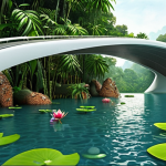 **Prompt 1: "Inspired by Nature's Blueprint"**
    A visually captivating image illustrating the core concept of biomimicry in Malaysia. On one side, showcase vibrant elements of Malaysian nature, such as a pristine lotus leaf shedding water droplets, a kingfisher with its aerodynamic beak in flight, and an intricate termite mound. On the other side, subtly integrate sleek, modern Malaysian architectural designs (e.g., a self-cleaning building surface, a naturally ventilated structure) and technological innovations (e.g., a streamlined high-speed train) directly inspired by these natural forms. The image should evoke a sense of ingenious design, sustainable solutions, and the seamless harmony between nature's wisdom and human innovation within a contemporary Malaysian setting, bathed in warm, optimistic light.