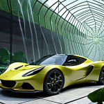 A visionary concept art illustrating the seamless transition from natural wonders to advanced materials. Imagine a lotus flower's superhydrophobic surface elegantly transforming into a self-cleaning building facade, while a spider web's incredible strength morphs into lightweight, high-performance composites for vehicles. The scene should be vibrant and optimistic, showcasing nature as the ultimate architect inspiring a sustainable future for materials science.