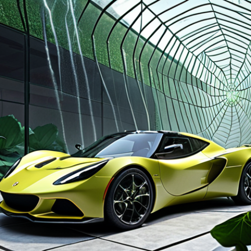 A visionary concept art illustrating the seamless transition from natural wonders to advanced materials. Imagine a lotus flower's superhydrophobic surface elegantly transforming into a self-cleaning building facade, while a spider web's incredible strength morphs into lightweight, high-performance composites for vehicles. The scene should be vibrant and optimistic, showcasing nature as the ultimate architect inspiring a sustainable future for materials science.